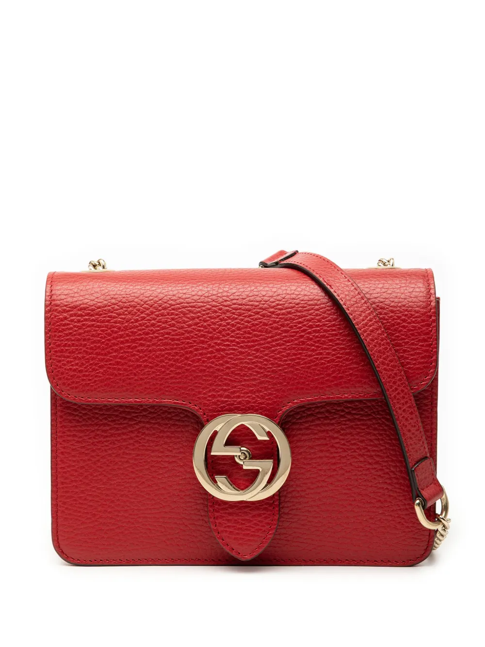 Gucci Pre-Owned Borsa a tracolla Dollar GG piccola in pelle di vitello 2000-2015 - Rosso