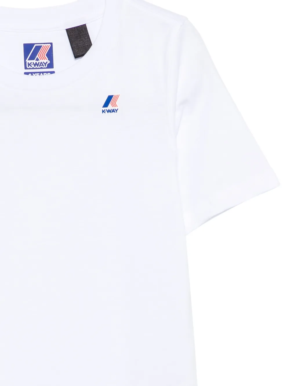 K Way Kids P.Leonide T-shirt met logo Wit