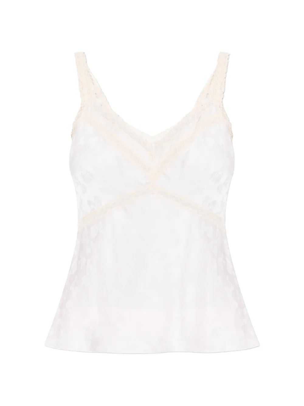 LoveShackFancy ‘Lirena lace trim floral blouse - Toni neutri