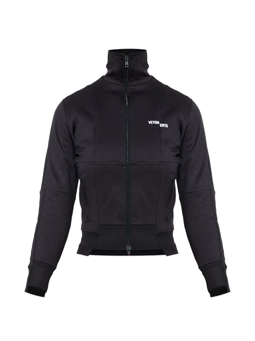 VETEMENTS logo-detail zip-fastening sweatshirt - Nero