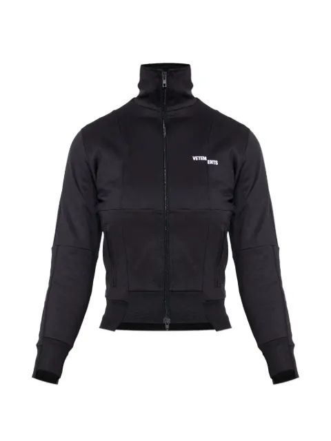 VETEMENTS logo-detail zip-fastening sweatshirt