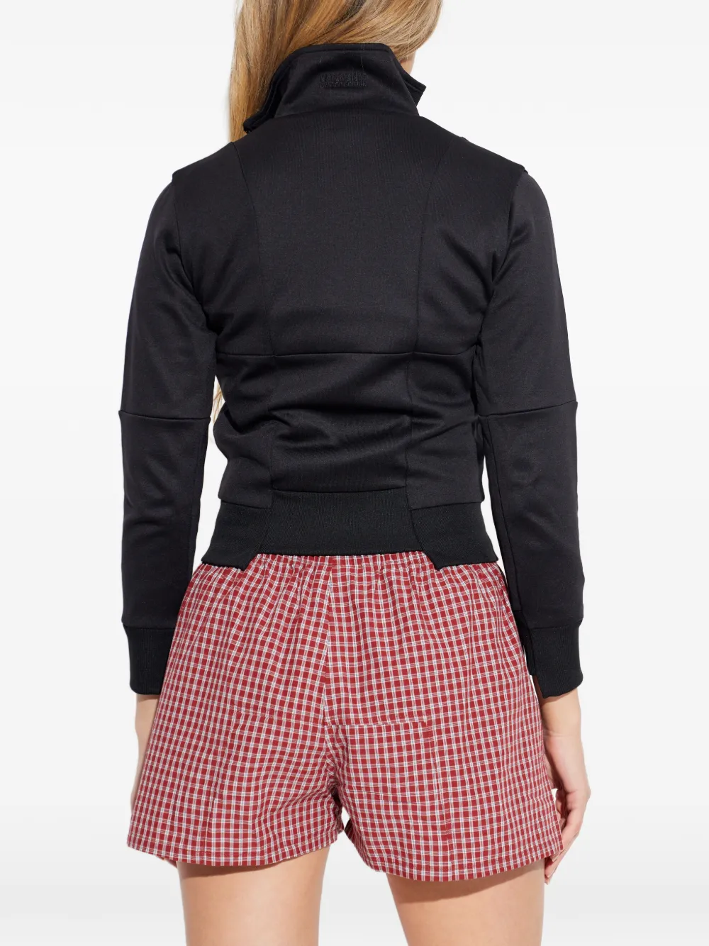 VETEMENTS Sweater met ritssluiting en logodetail Zwart