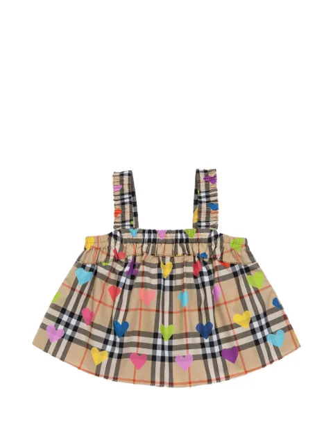 Burberry Kids Top a quadri