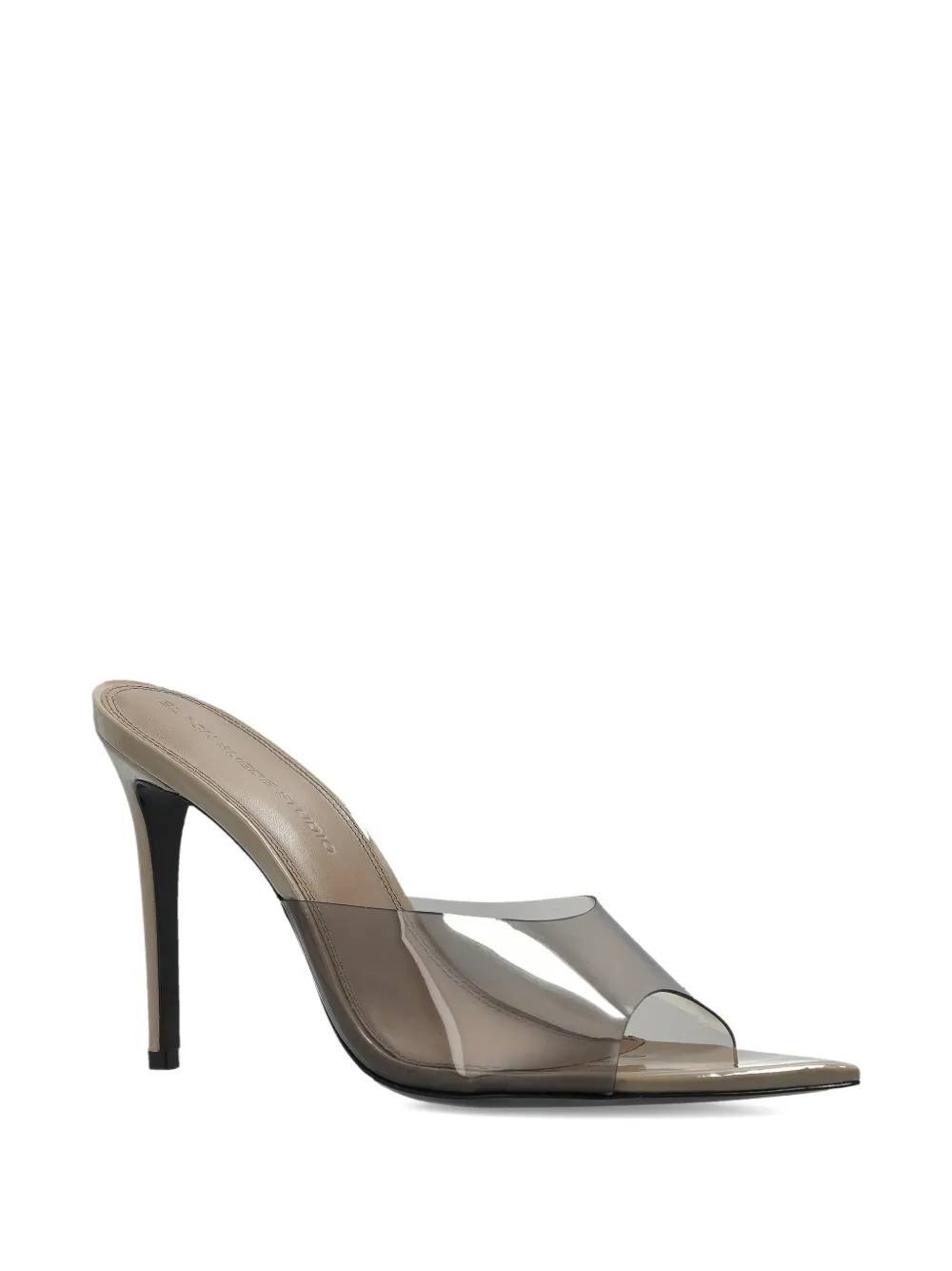  Black Suede Studio Bella Pointed-toe Sandals - Grey 