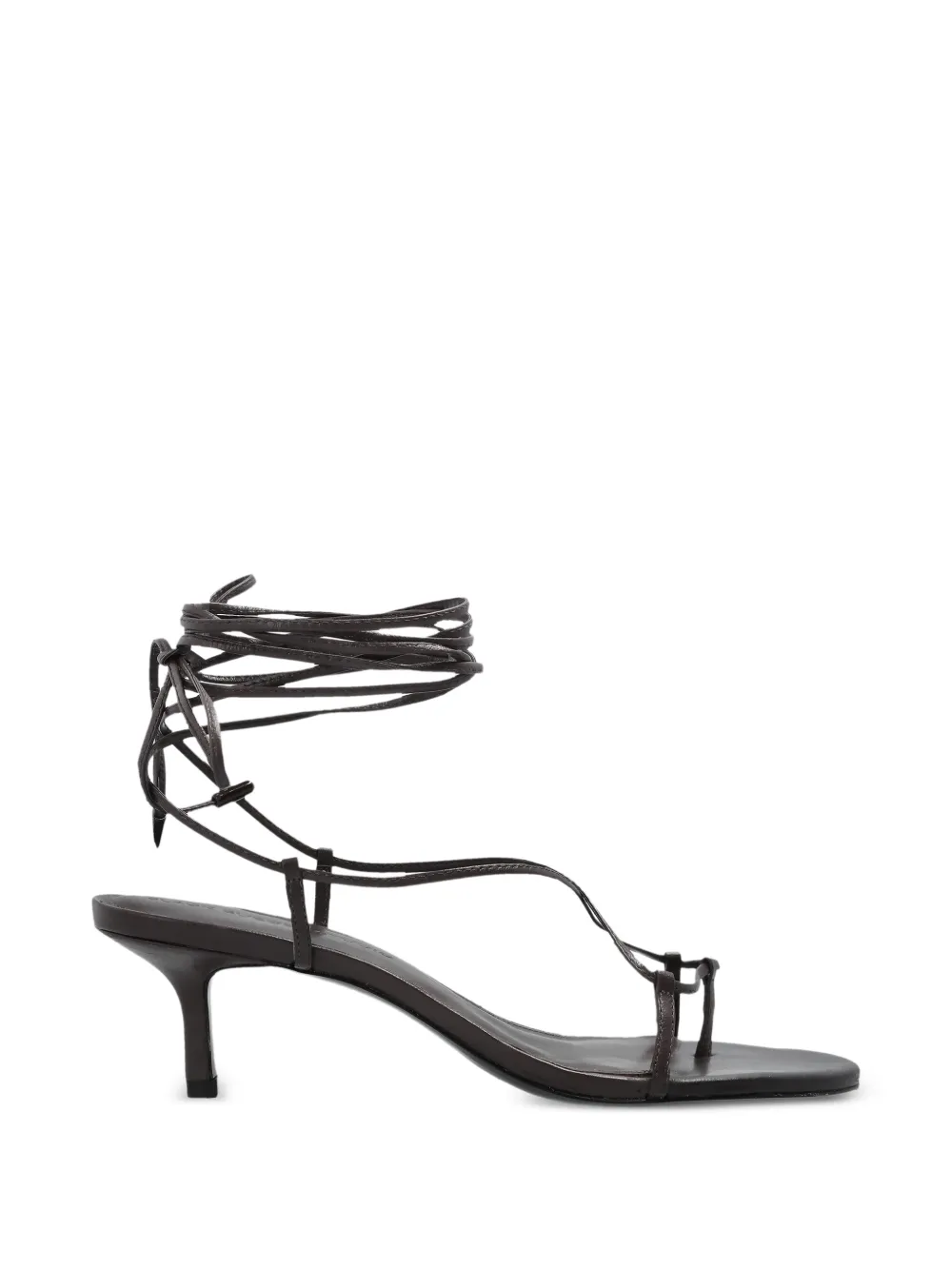 BLACK SUEDE STUDIO tie-leg heeled sandals