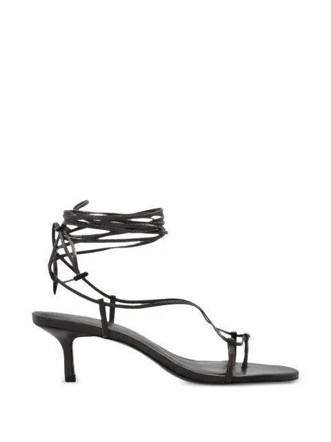 BLACK SUEDE STUDIO  tie-leg heeled sandals