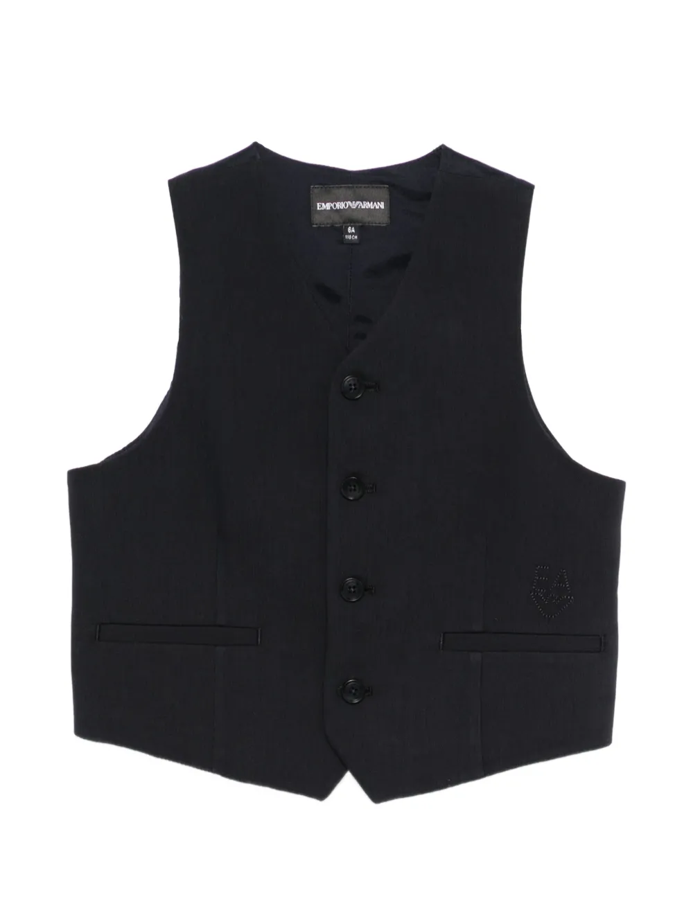 Emporio Armani Kids button-up waistcoat - Blue