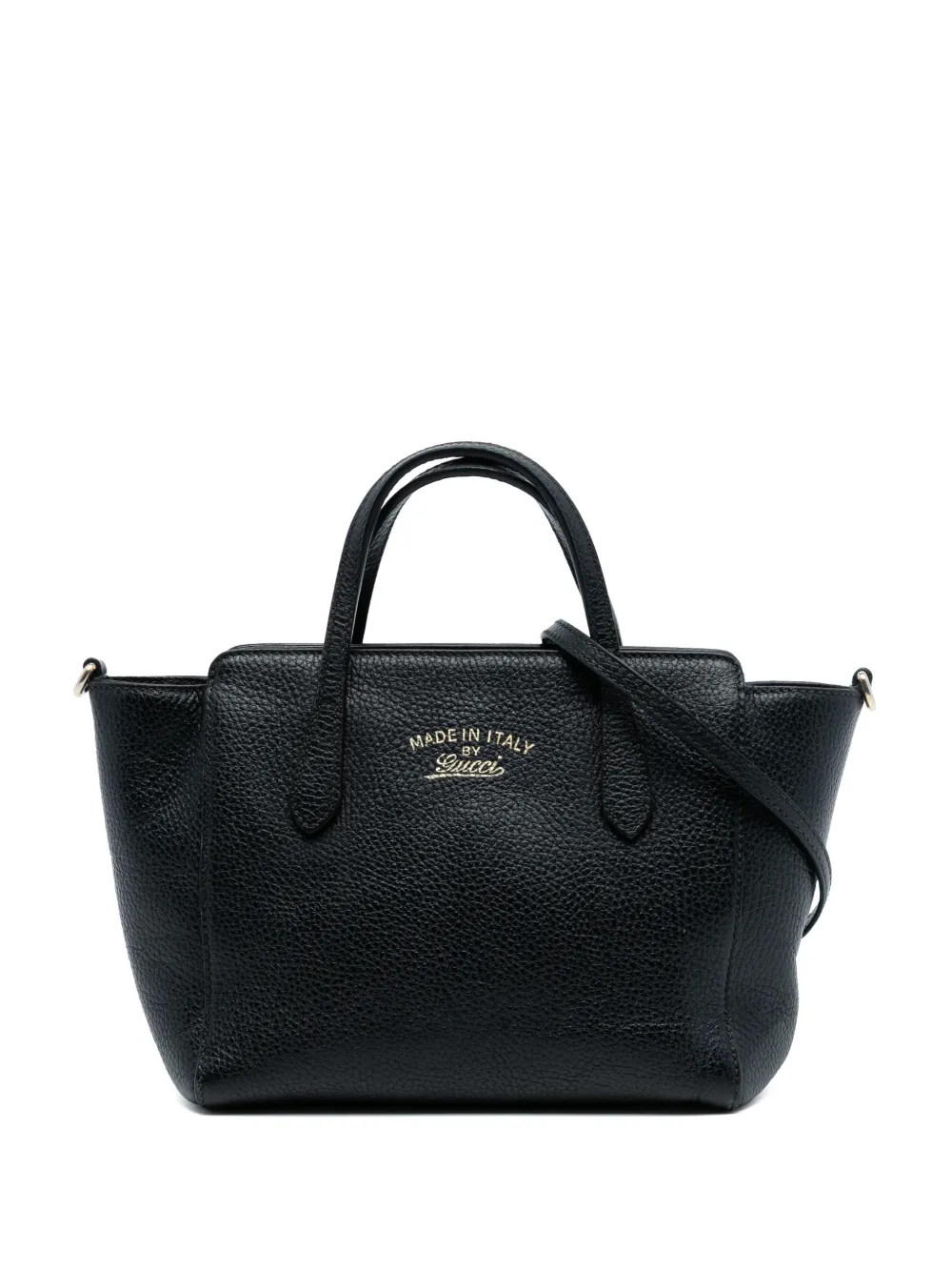 Gucci Pre-Owned 2016-2025 Mini Leather Swing satchel - Nero