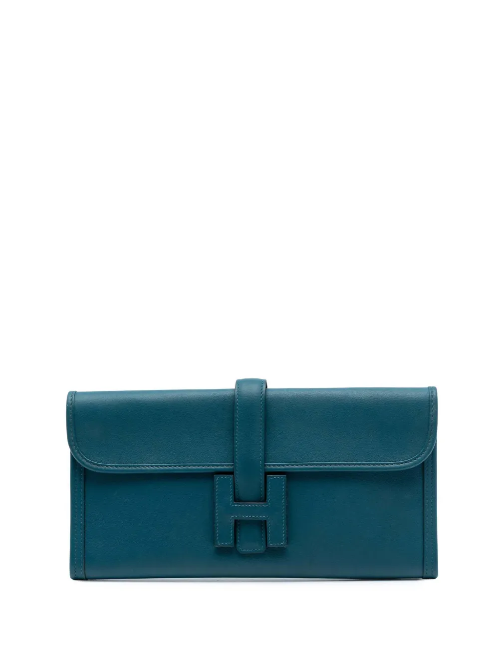 Hermès Pre-Owned Clutch Jige Elan 29 in pelle Swift 2014 - Blu