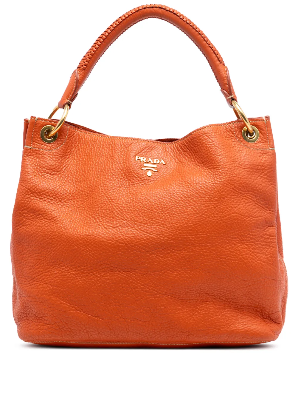 Prada Pre-Owned 2010-2026 Vitello Daino hobo bag - Arancione