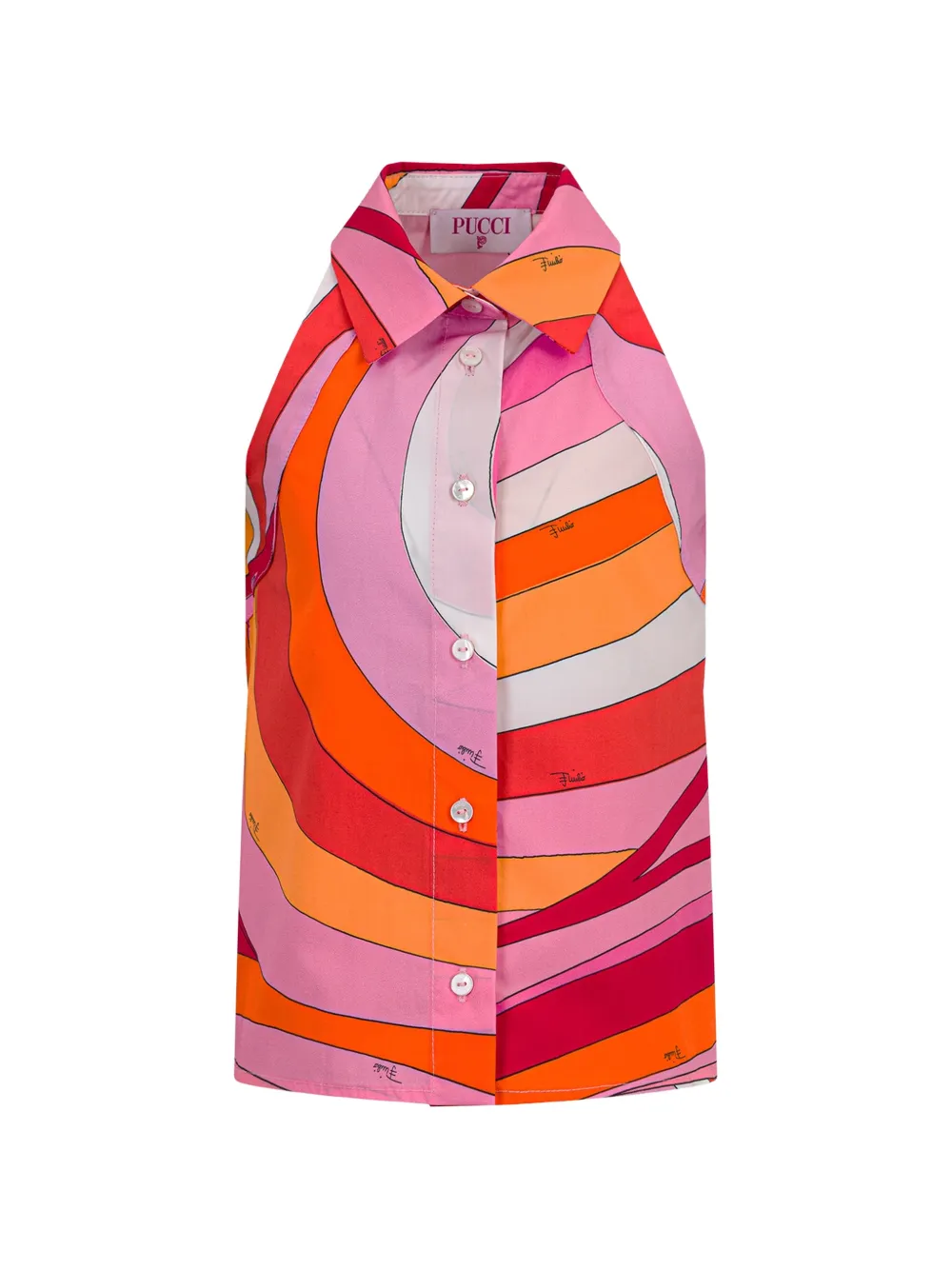 PUCCI Junior patterned shirt - Rosa
