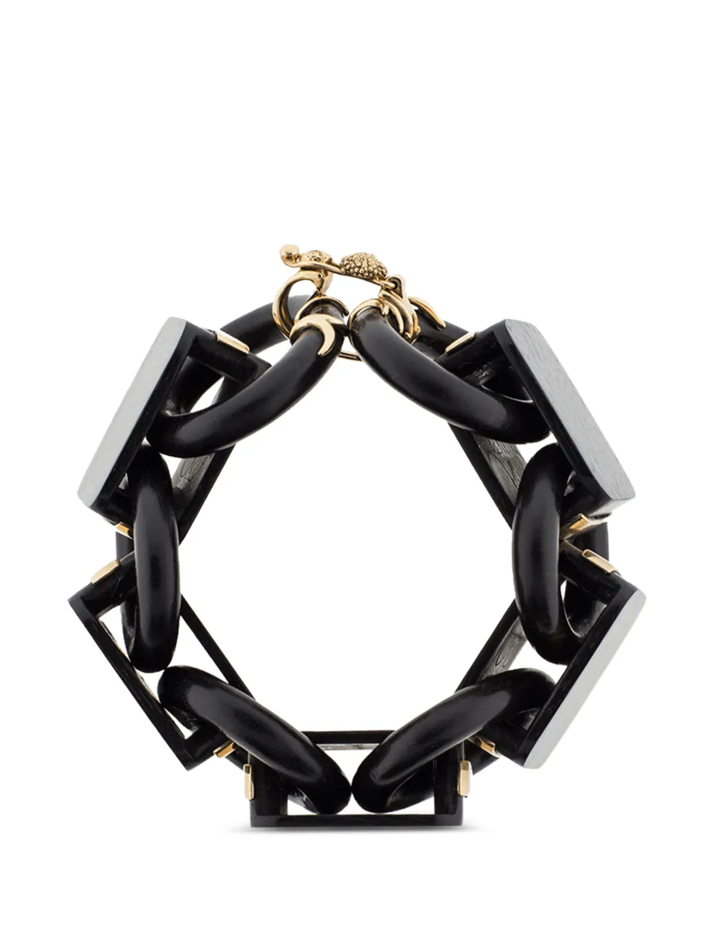 Federica Rettore Catena wood bracelet - Nero