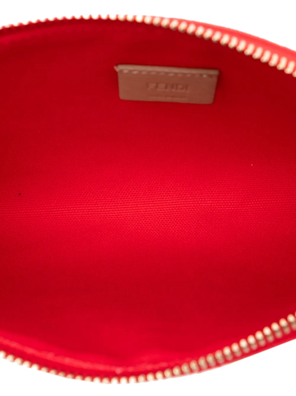 Fendi Pre-Owned 2010-2026 ズッカ エンブロイダリーキャンバス ジップ
