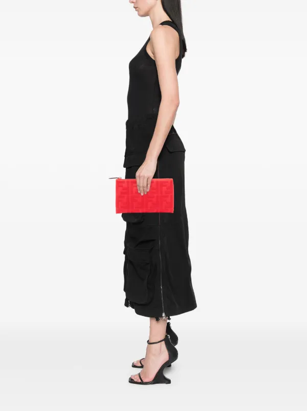 Fendi Pre-Owned 2010-2026 ズッカ エンブロイダリーキャンバス ジップ