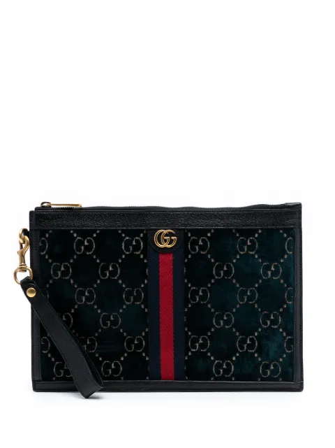 Gucci Pre-Owned 2016-2025 GG Velvet Ophidia clutch bag