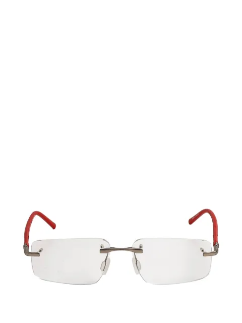 TAG Heuer rimless rectangle-frame glasses