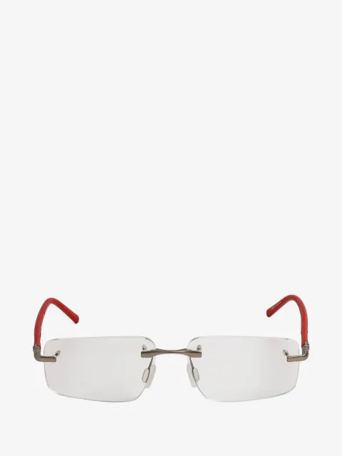 TAG Heuer rimless rectangle-frame glasses