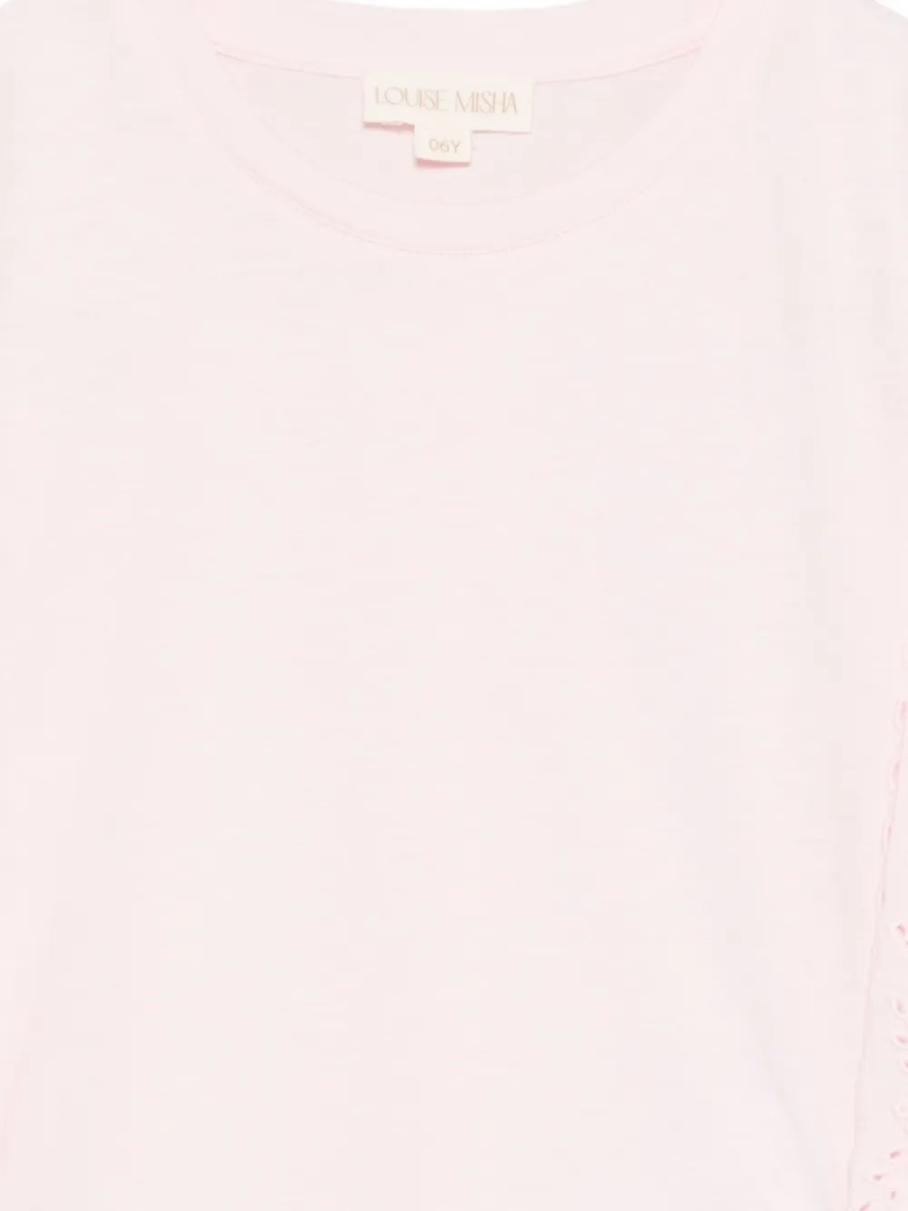  Louise Misha Kids Malalia Ruffled-trim T-shirt - Pink 