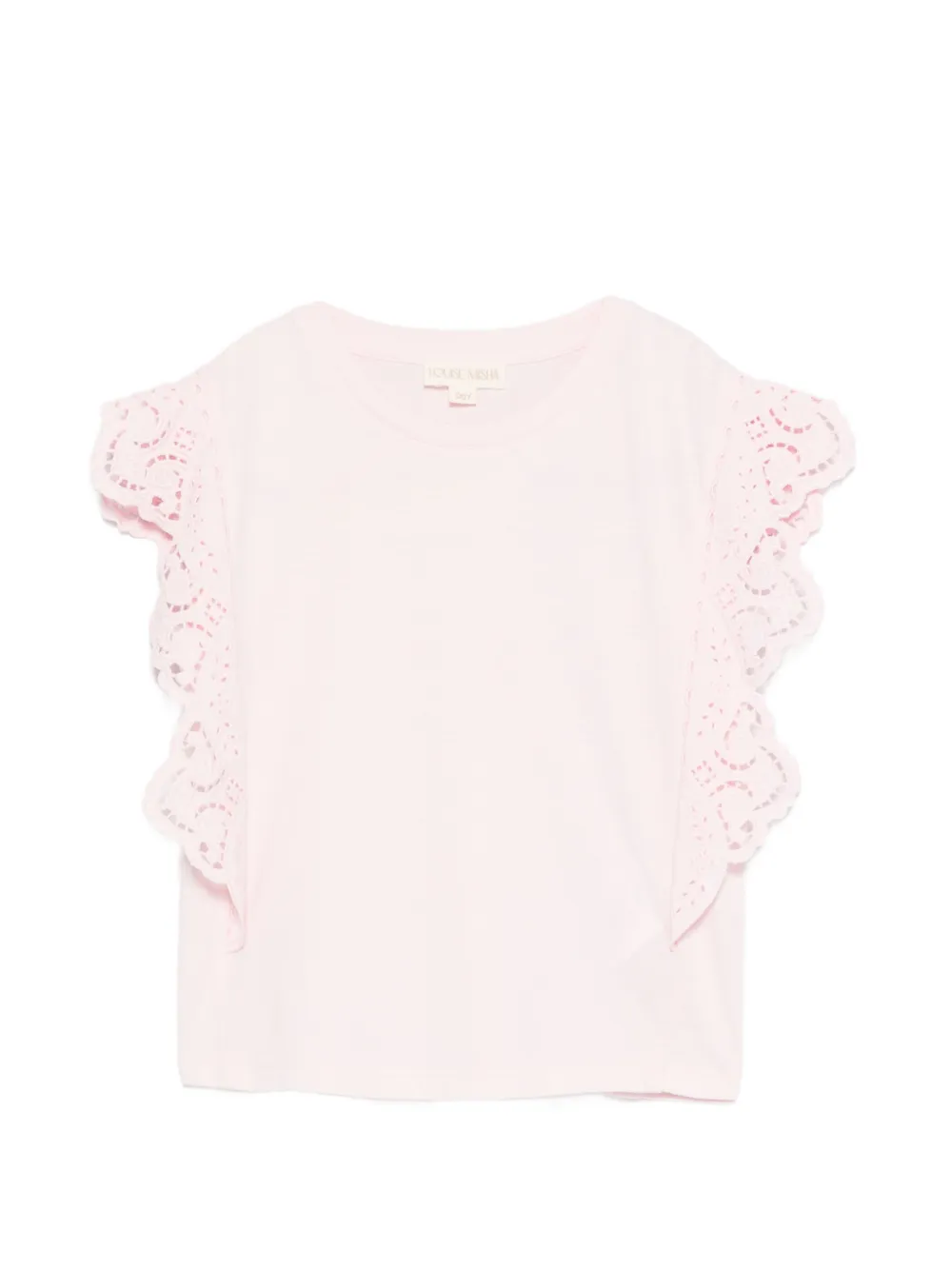 LOUISE MISHA KIDS Malalia ruffled-trim T-shirt - Rosa