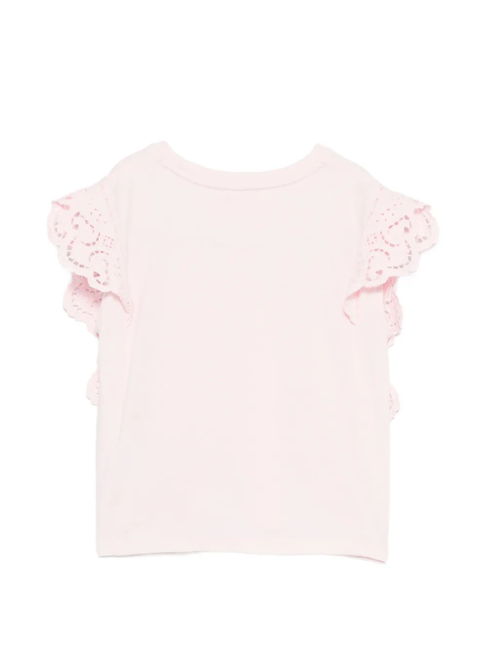  Louise Misha Kids Malalia Ruffled-trim T-shirt - Pink 