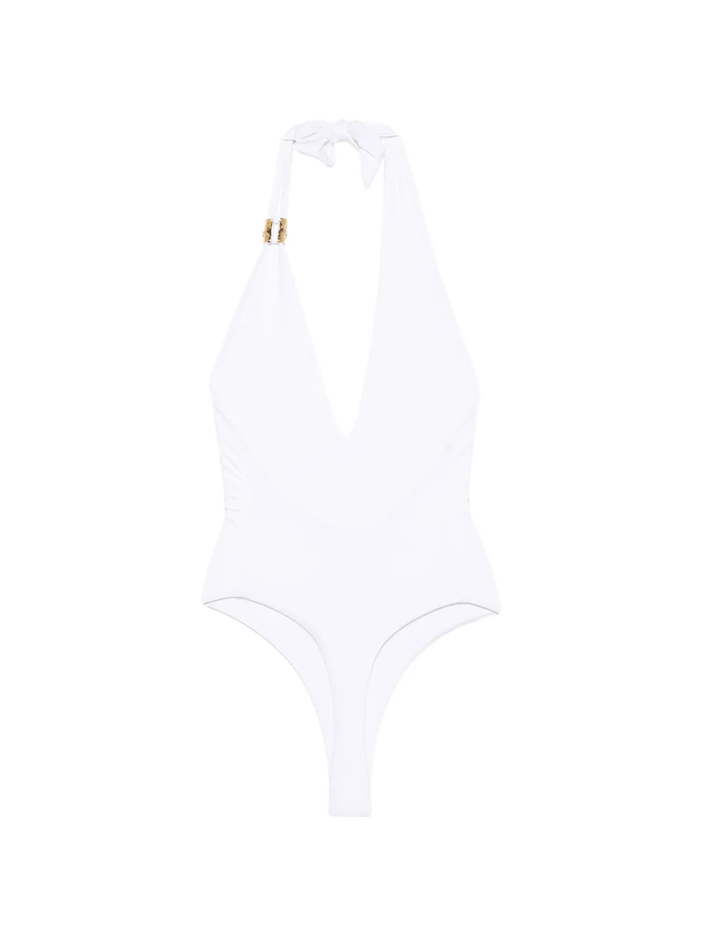  Elisabetta Franchi Halterneck Swimsuit - White 