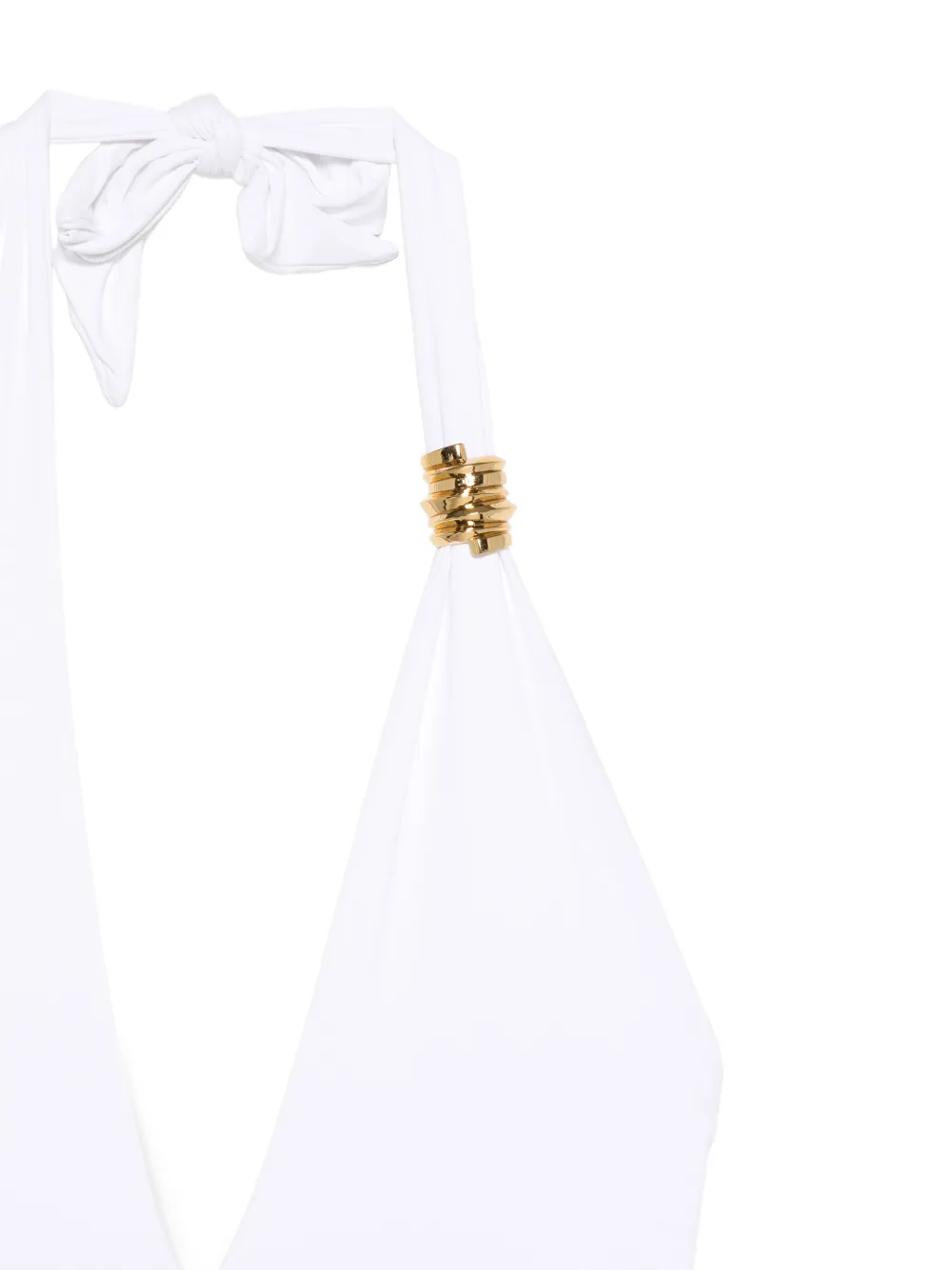  Elisabetta Franchi Halterneck Swimsuit - White 