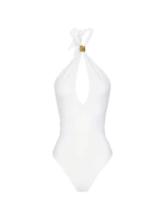 Elisabetta Franchi one-piece Swimsuit With Jewel Detail | White