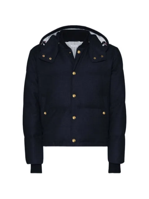 Thom Browne blue hooded jacket