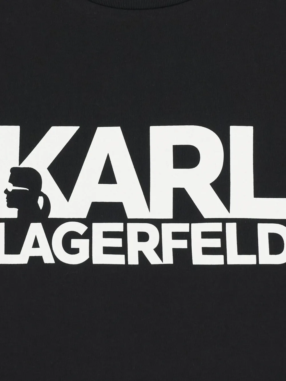 Karl Lagerfeld Kids T-shirt met logoprint Zwart