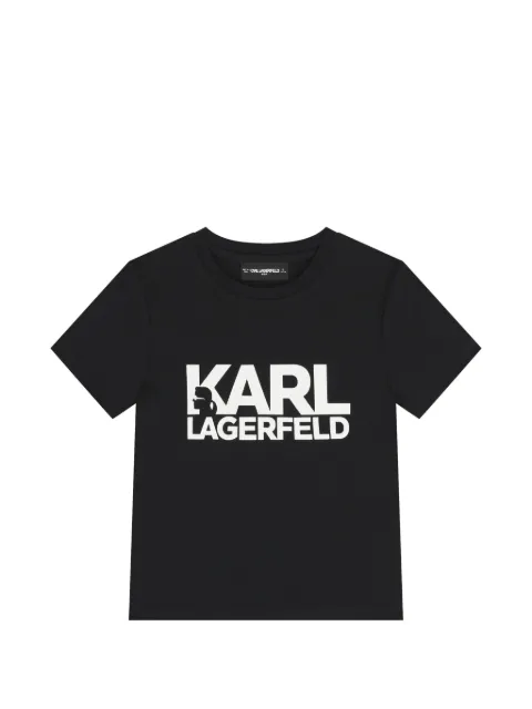 Karl Lagerfeld Kids playera con logo estampado