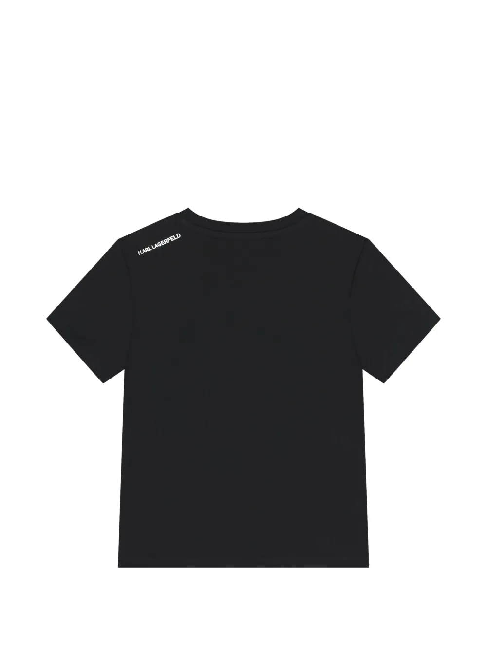 Karl Lagerfeld Kids T-shirt met logoprint Zwart