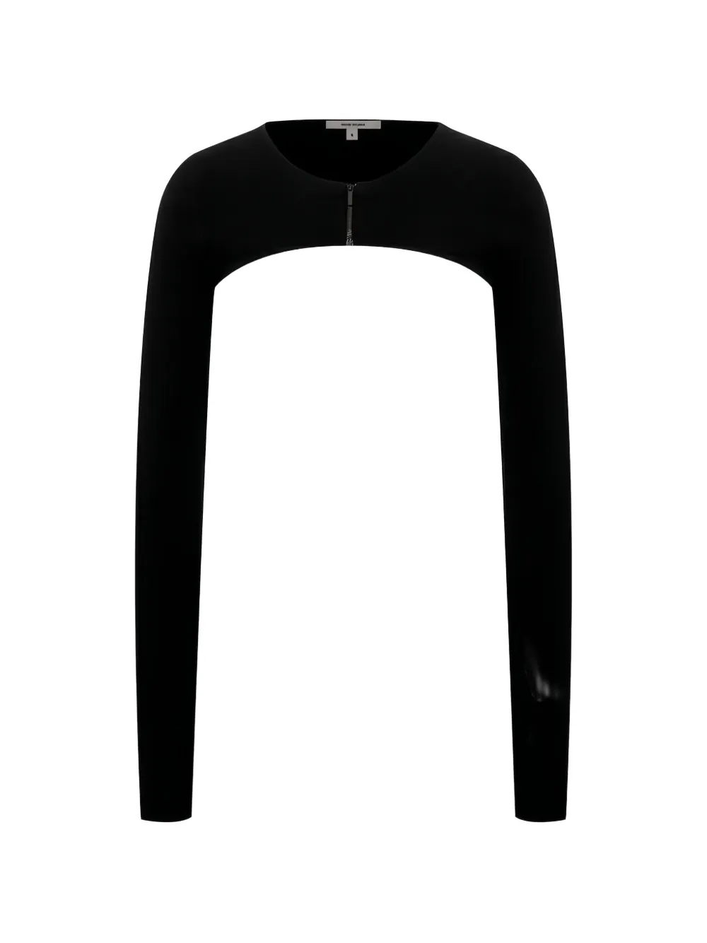 Nensi Dojaka zip front knitwear - Nero