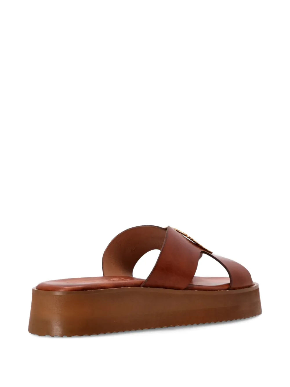  Kotris Sandals Helios Cut-out Platform Sandals - Brown 