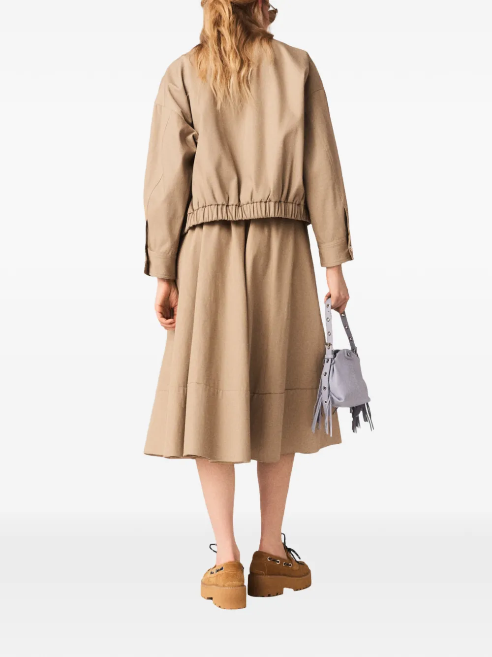 Maje Katoenen bomberjack Beige