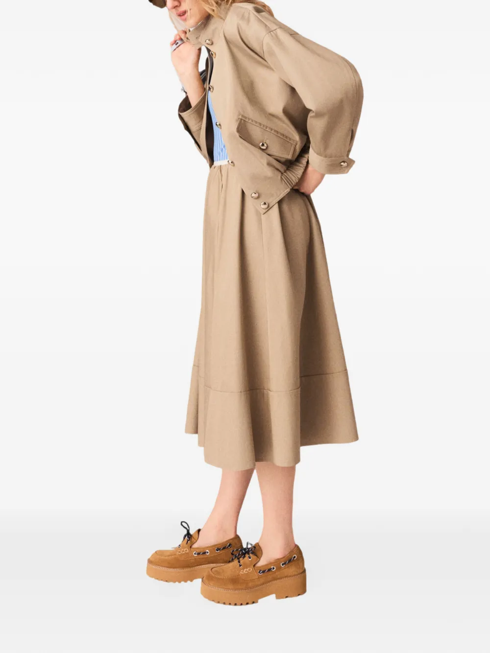  Maje Cotton Jacket - Neutrals 