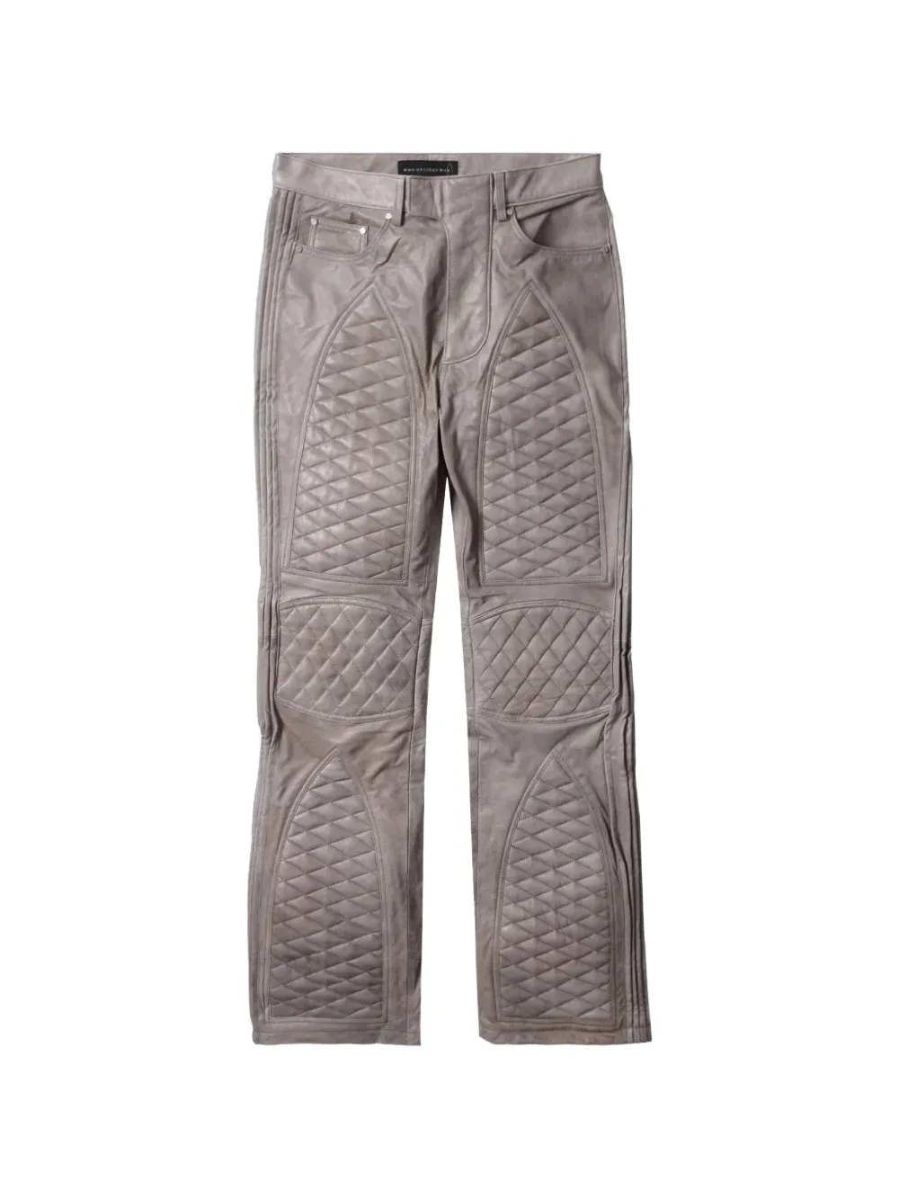 Who Decides War quilted trousers - Grigio
