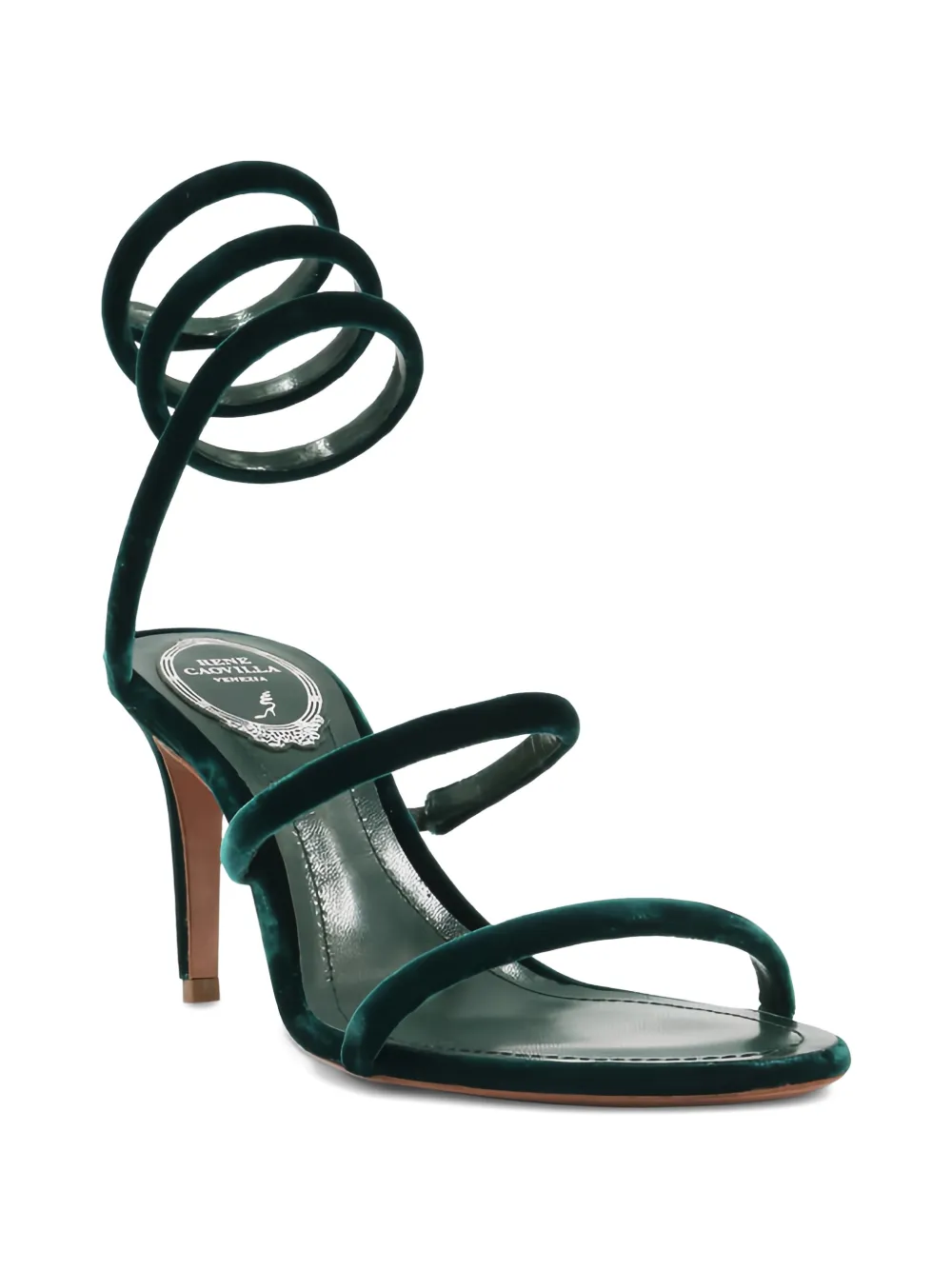 René Caovilla Cleo wrap-around sandals Groen