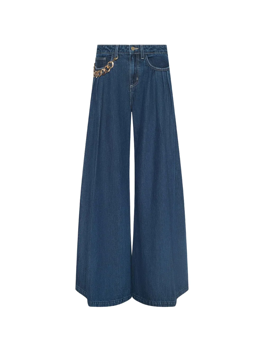 L'Agence high-rise chain-detail jeans - Blu