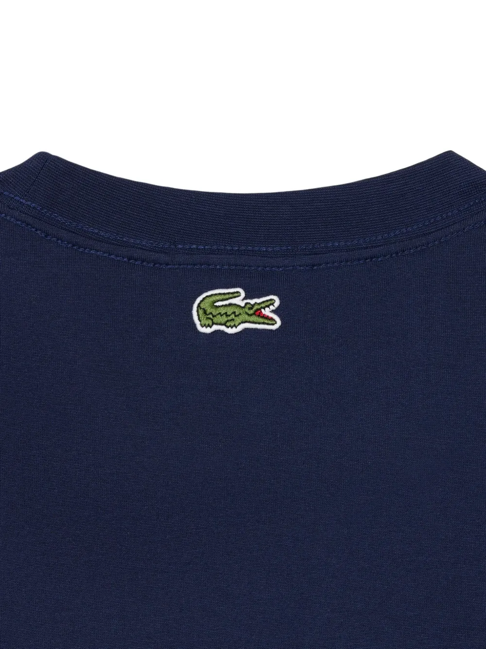 Lacoste T-shirt met geborduurd logo Blauw