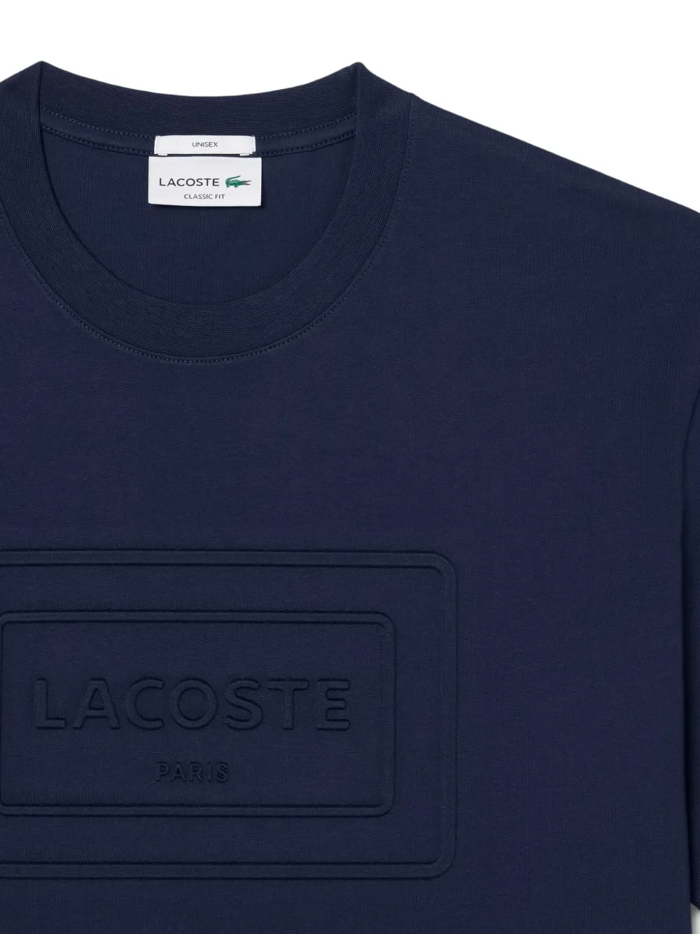 Lacoste T-shirt met geborduurd logo Blauw