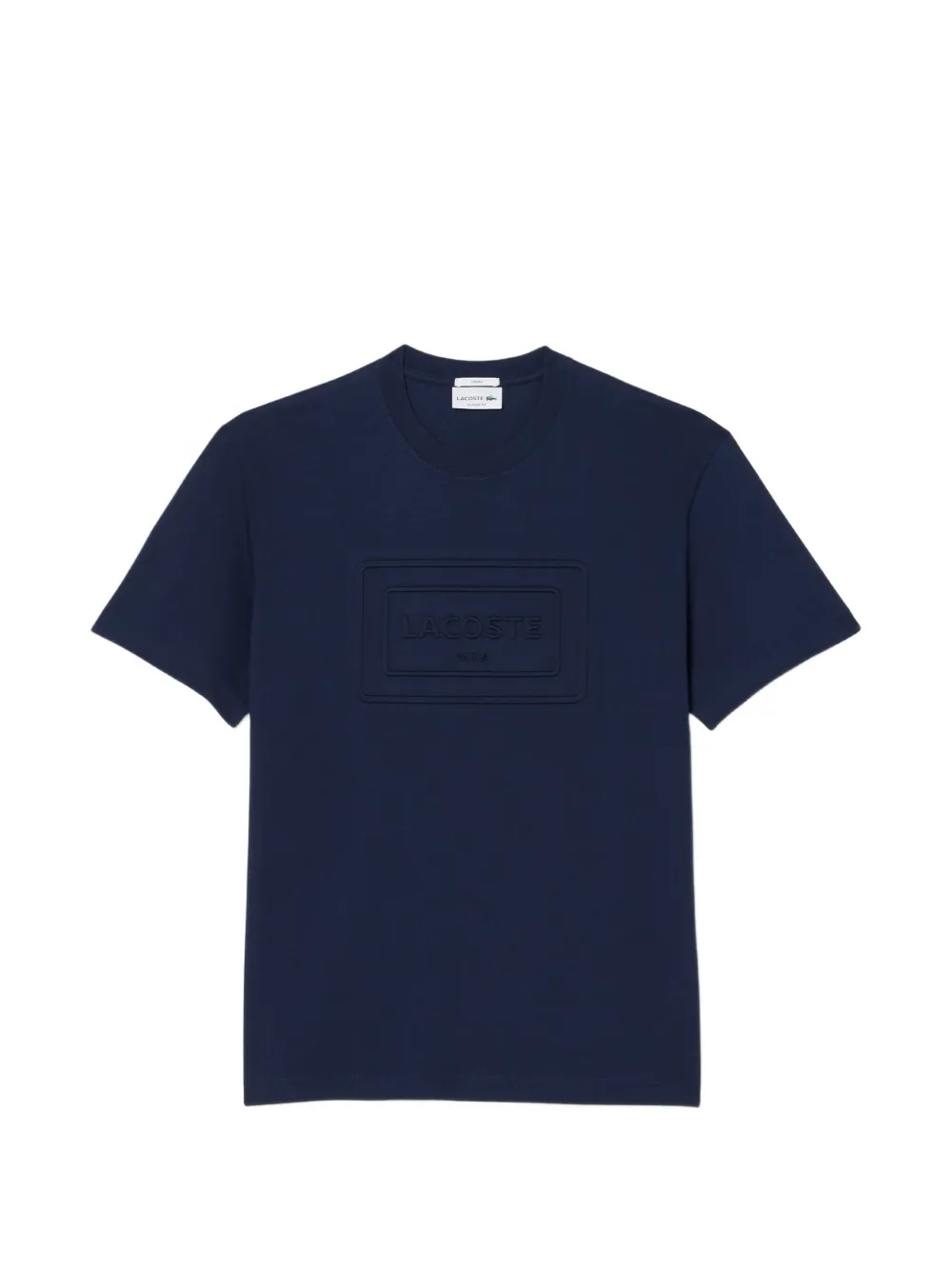 Lacoste Logo-embroidered T-shirt In Blue