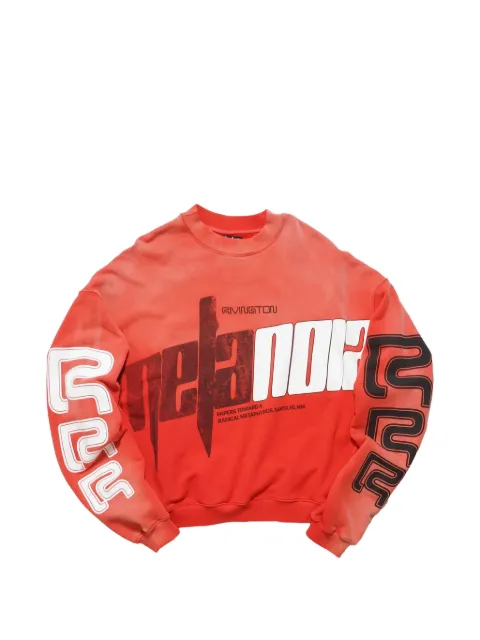 RRR123 graphic crewneck sweater
