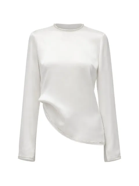 3.1 Phillip Lim crystal-trim long-sleeve top