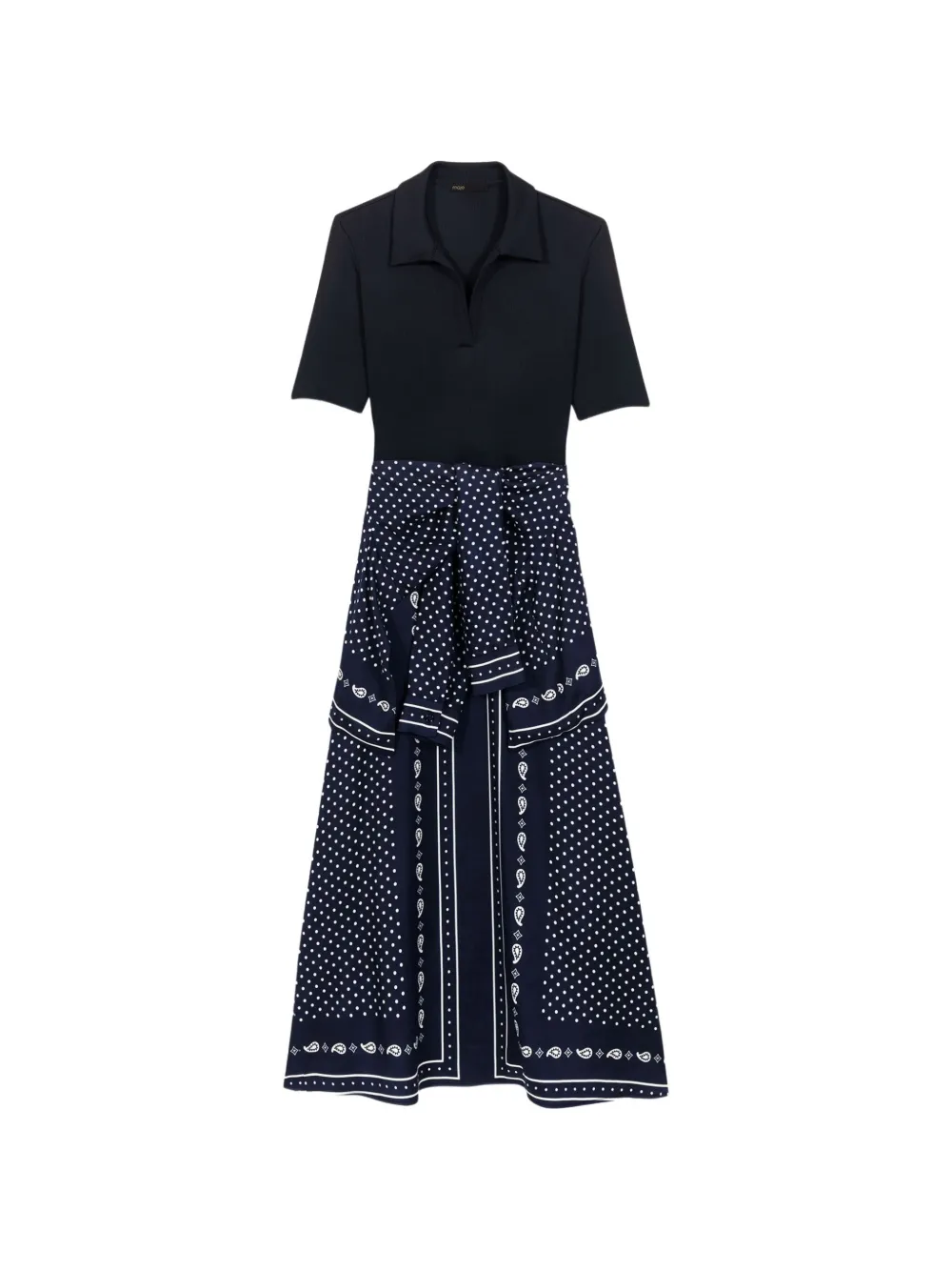 Maje polka-dot maxi dress - Blu