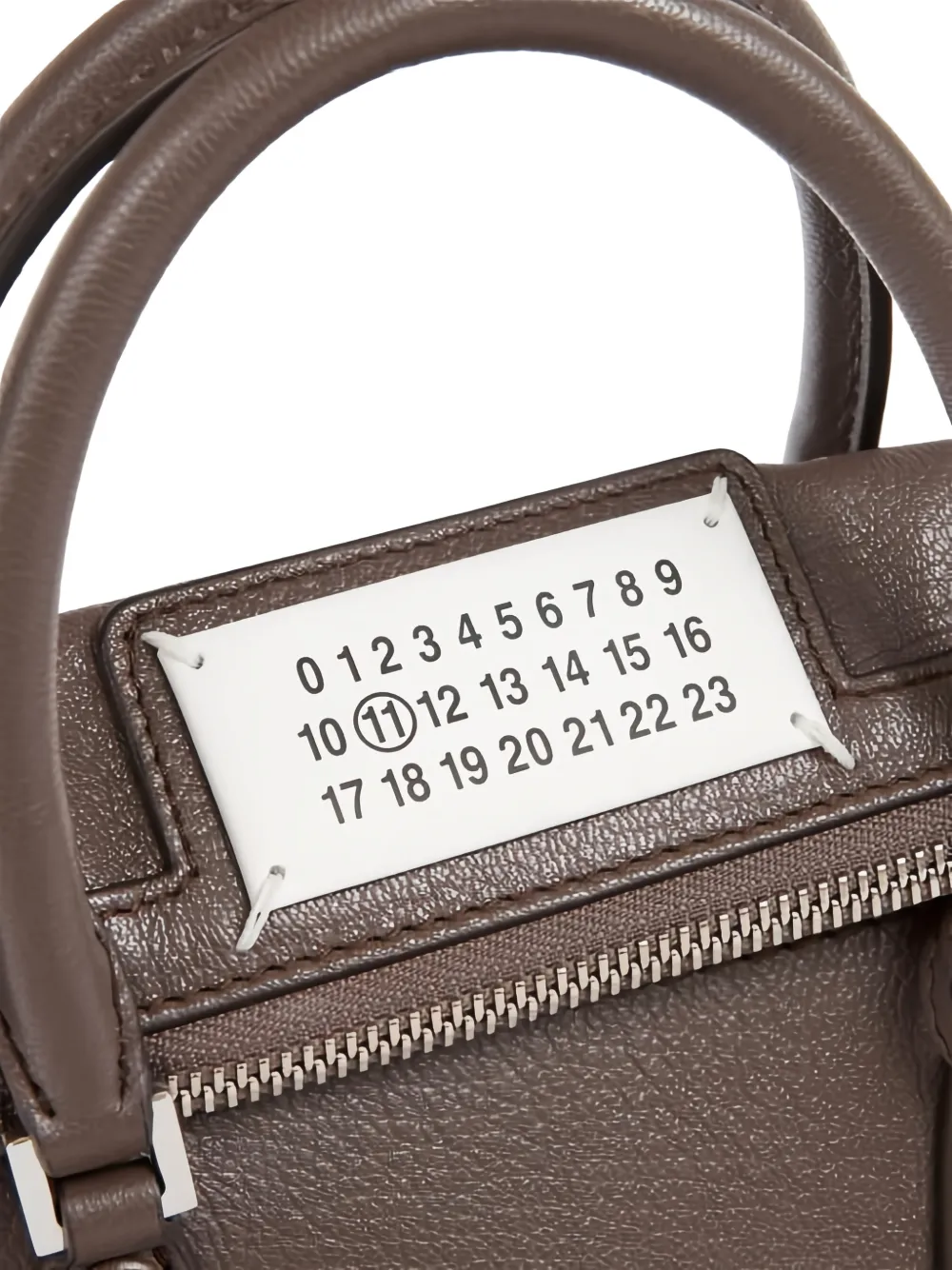 Maison Margiela 5AC Classique leren shopper Bruin