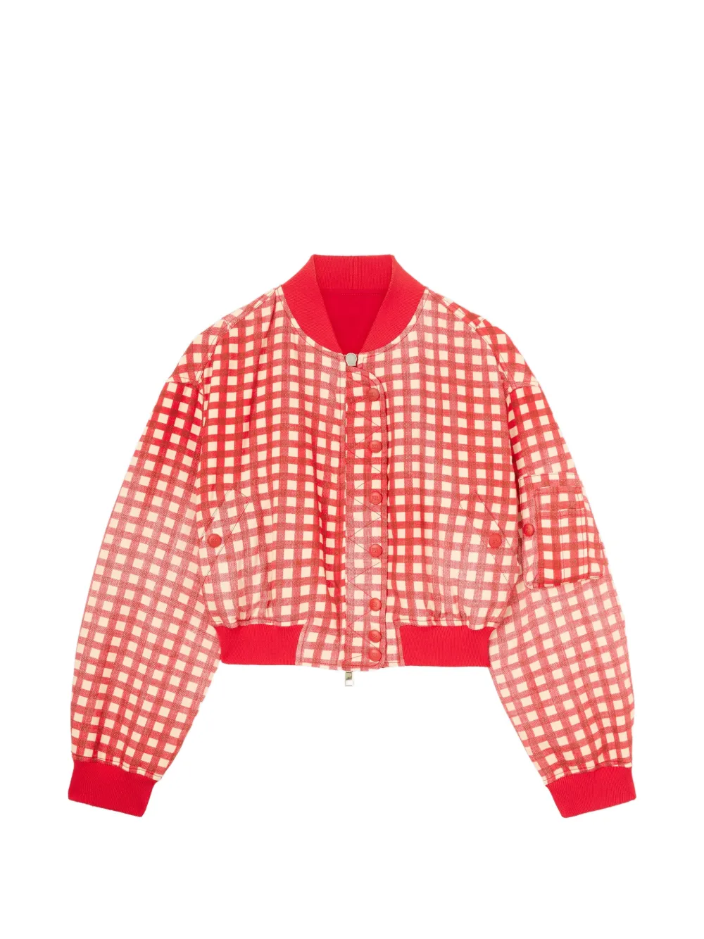  Ermanno Scervino Reversible Bomber Jacket - Red 