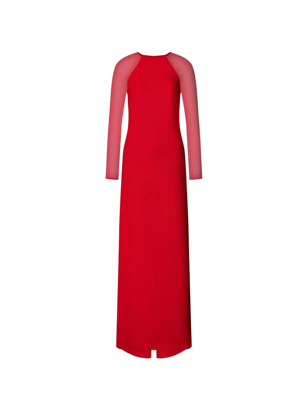 Alberta Ferretti long sleeves maxi dress - Rosso
