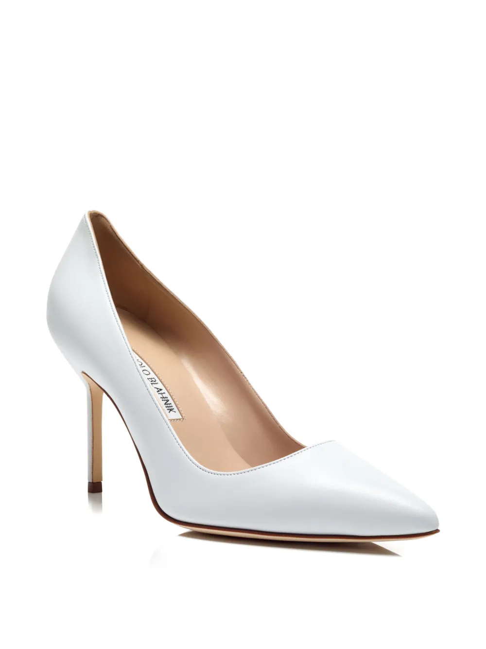Manolo Blahnik Pumps met puntige neus Wit