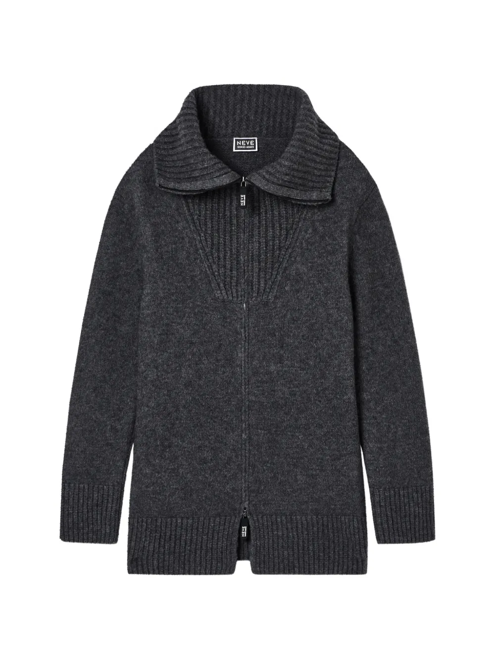 Giorgio Armani wide-collar jacket - Grigio