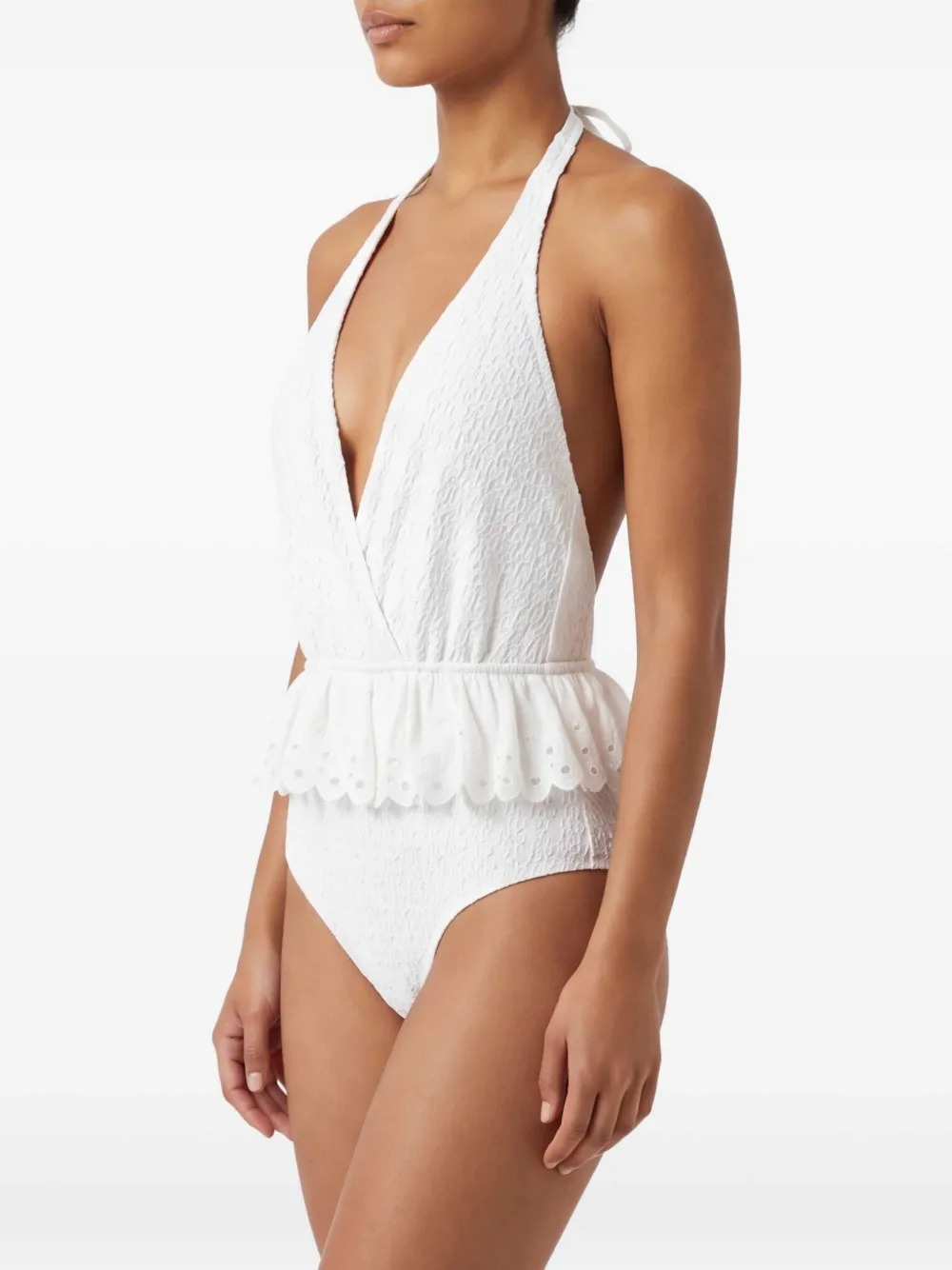TWINSET Badpak met broderie anglaise Wit